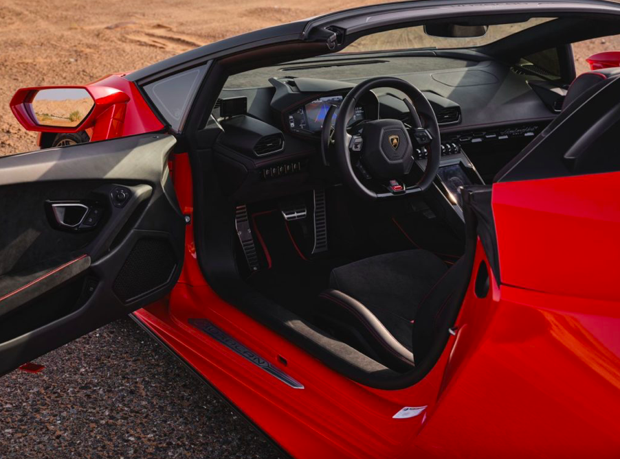 Lamborghini Huracan Evo Rental Dubai Red Color